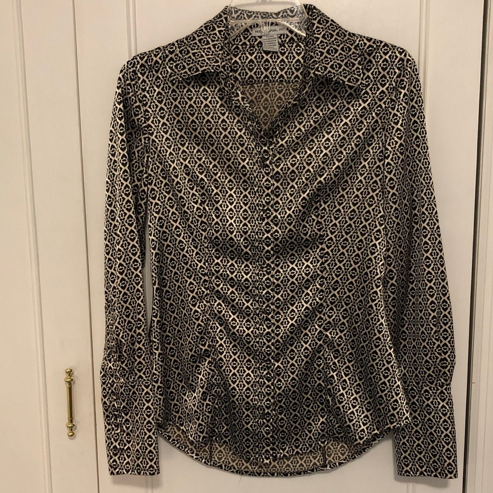 The Original, Inc. satin shirt blouse